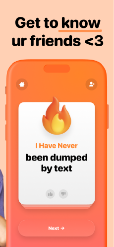 Screenshot Я никогда не app